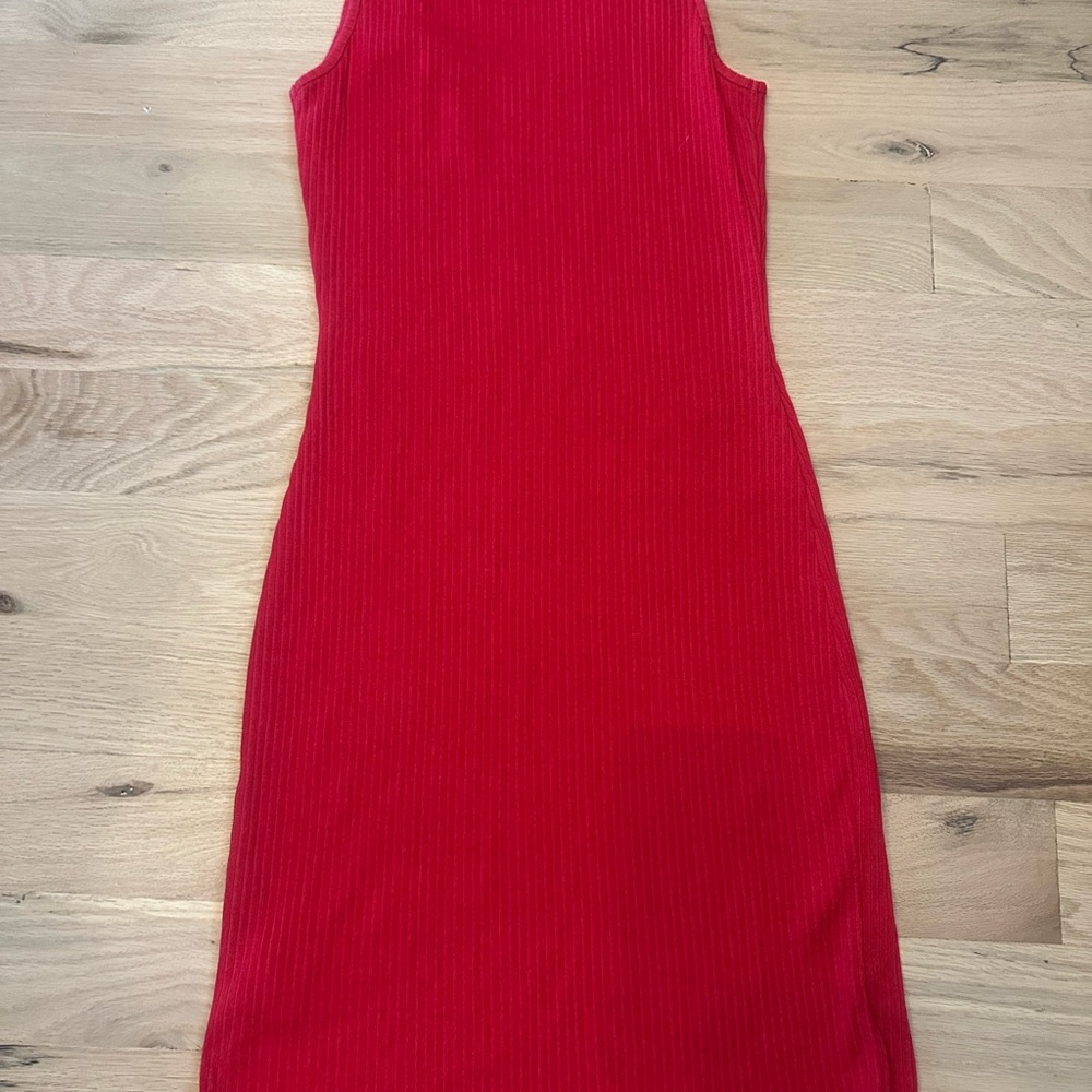 French Connection red bodycon dress